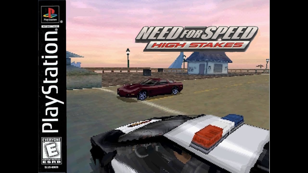 Need For Speed 4 High Stakes PlayStation ONE - Lamborghini Diablo SV Police Car