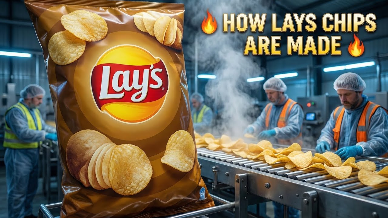How Lays Potato Chips Are Made | Inside a Real Chips Factory (Satisfying Production Process