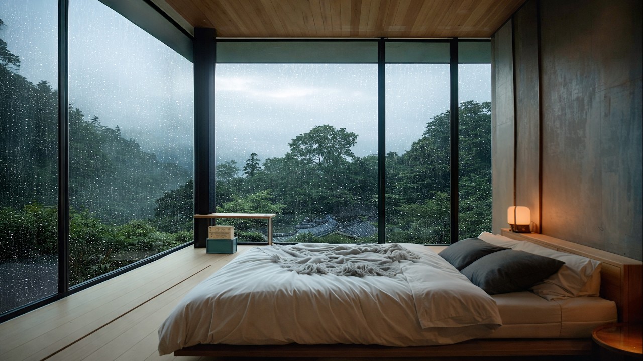 Relaxing Piano and Gentle Rain Sounds for Deep Sleep, Study Focus and Calm Mind