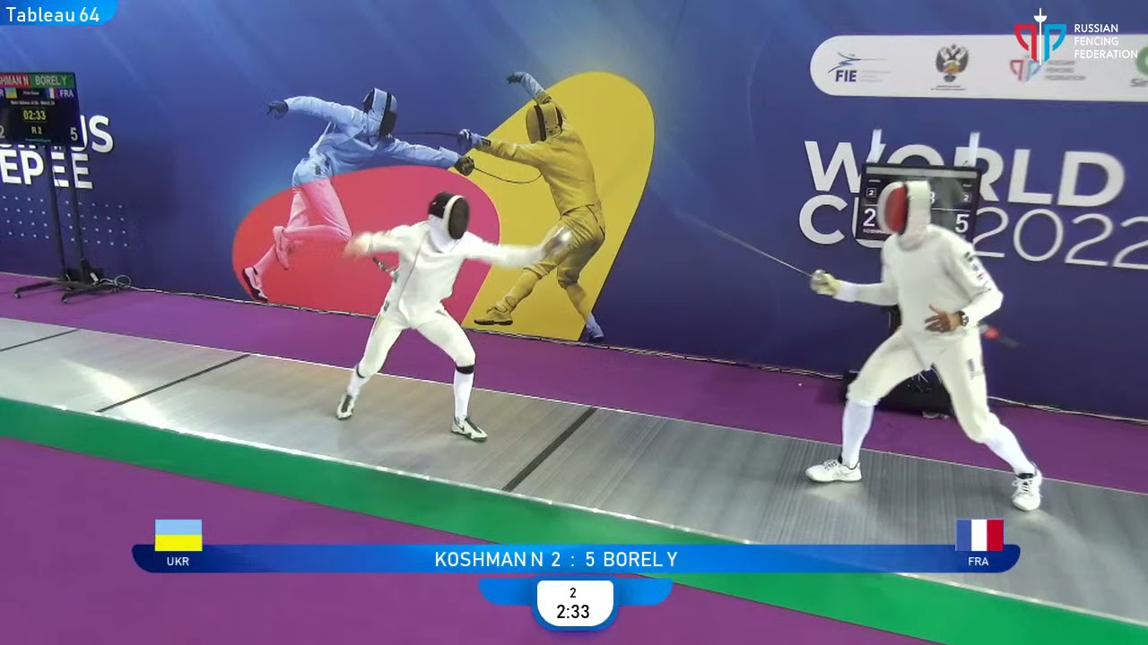 Sirius Epee 2022, ME Ind T64 Koshman UKR - Borel FRA