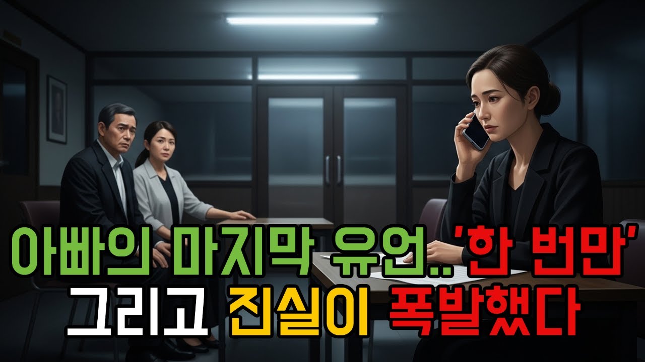 아빠의 마지막 유언… 