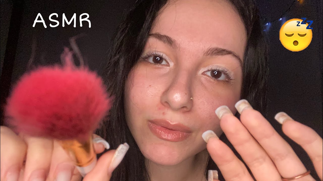 ASMR - VOU FAZER CARINHO NO SEU ROSTO PARA DORMIR EM 5 MINUTOS!!! 🥱
