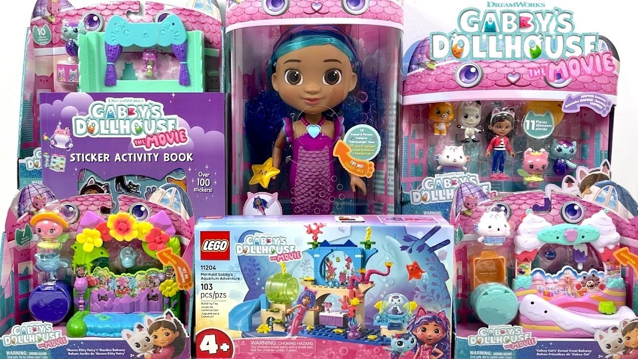 Dreamworks Gabby's Dollhouse The Movie 2025 Toy Collection Unboxing Review | ASMR
