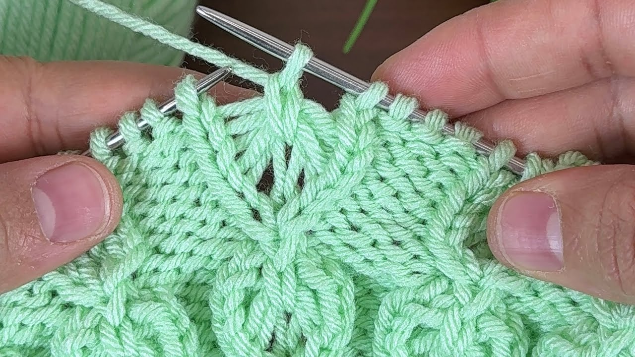 I made a heart-patterned knitting design with two needles that you’ll absolutely love, just for you.