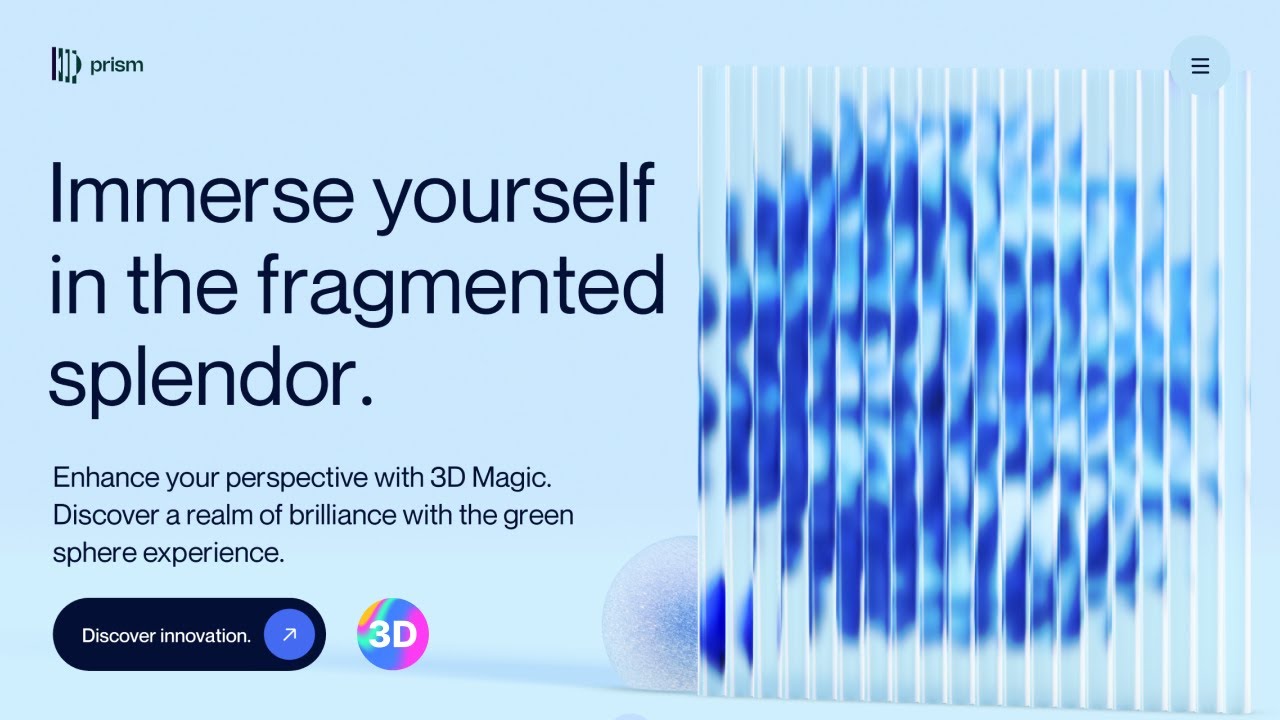 Create REFRACTED GLASS EFFECT & Animated Background In 3D Spline tutorial