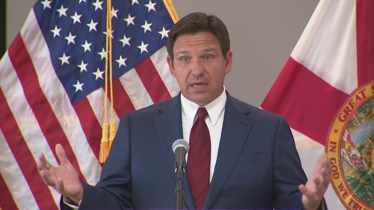 Gov. Ron DeSantis holds press conference in Coral Gables