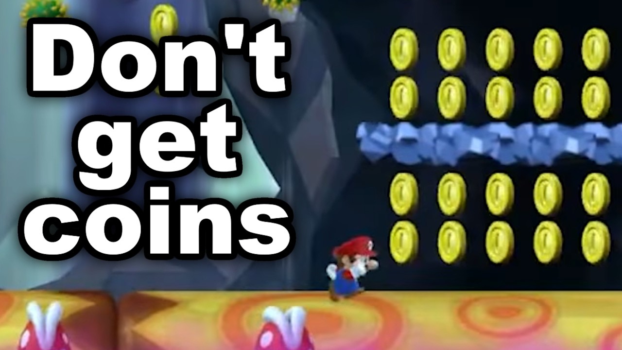 Ещё одна игра Super Mario Bros. для Wii, но монеты запрещены.