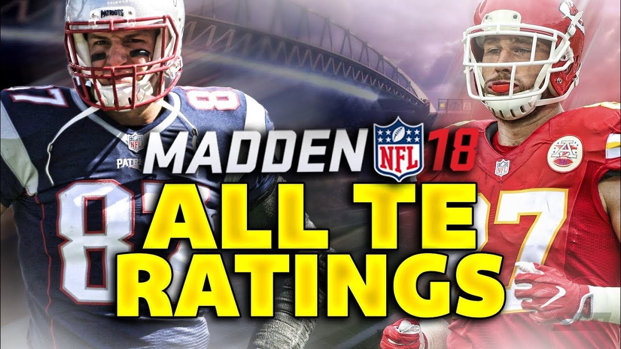 Madden NFL 18 Ratings: ALL TIGHT END RATINGS!