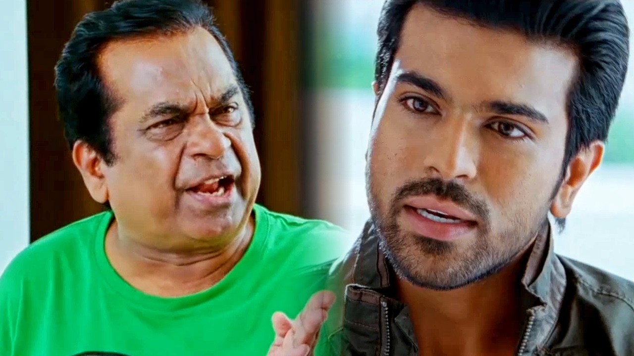 राम चरण के सामने ब्रह्मानंदम नॉन स्टॉप बोले जा रहा है l Yevadu Movie Best Scene
