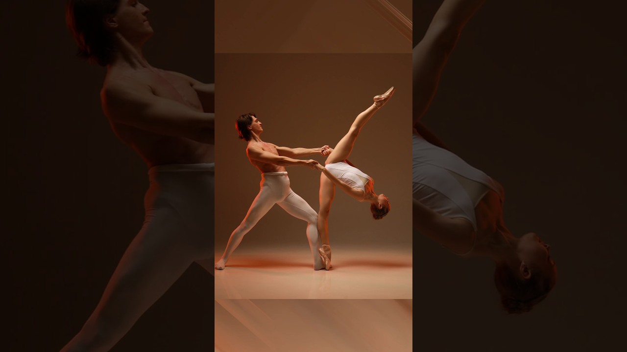 🇺🇦 Model poses for photoshoot📸 Ballet. Models Anastasia and Victor