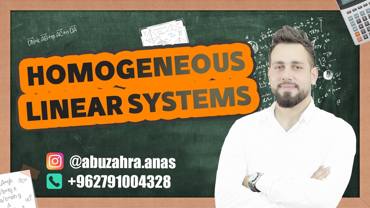 Linear Algebra - Homogeneous Linear Systems