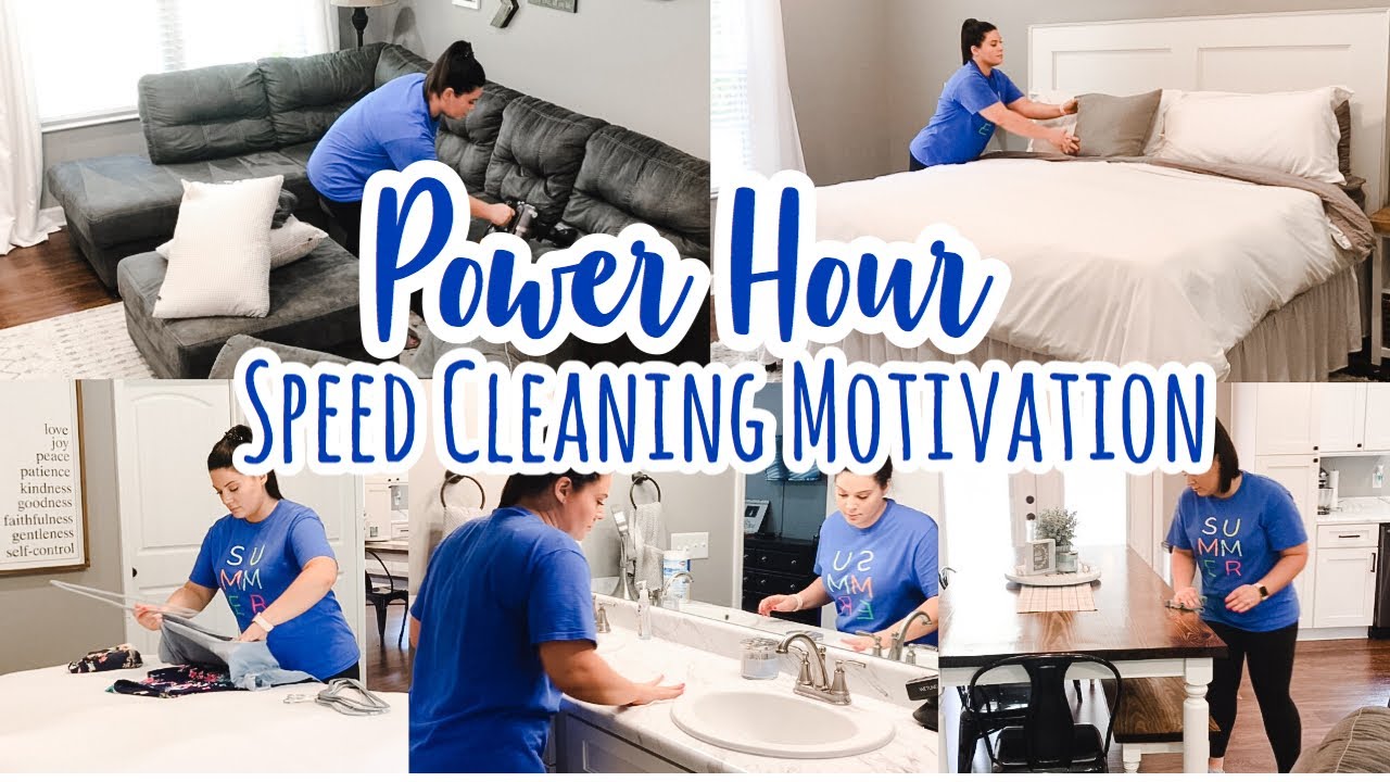POWER HOUR SPEED CLEANING MOTIVATION | 2020 CLEAN WITH ME | LIFE WITH KRISTEN