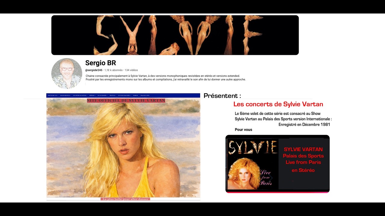 Sylvie Vartan - Live from Paris PDS 81 Version internationale Stéréo