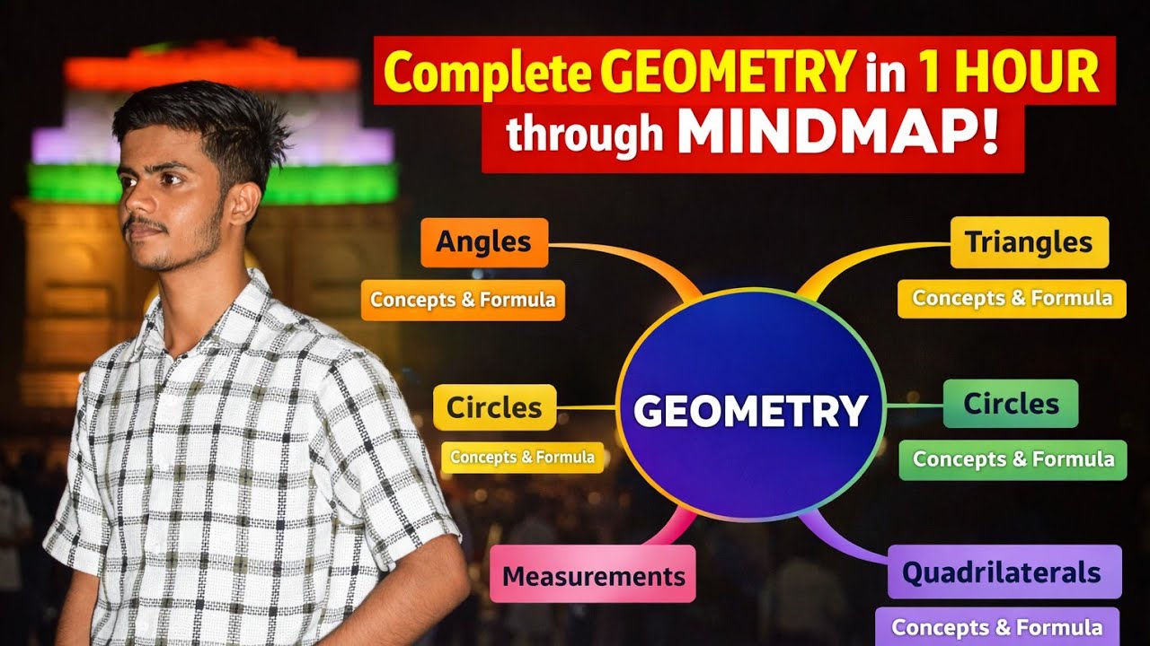 Complete GEOMETRY through mindmap | ଏଥର ନ ବୁଝିବା ପିଲା ବି ବୁଝିବେ 