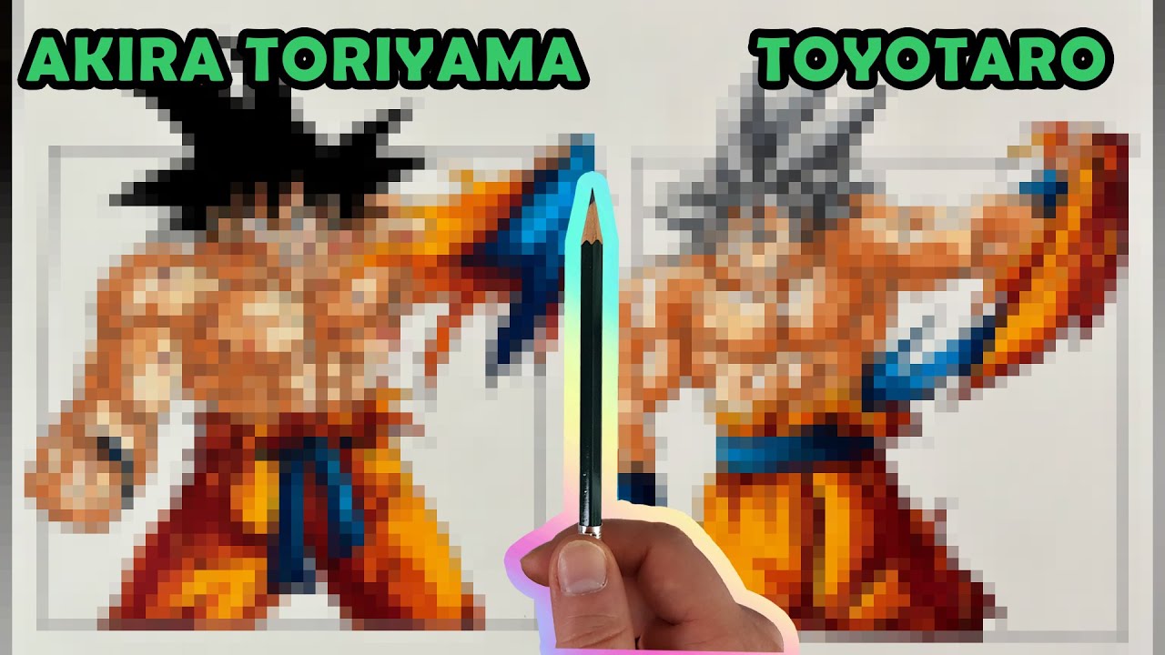 Drawing Goku in 2 Styles | Akira Toriyama and Toyotaro