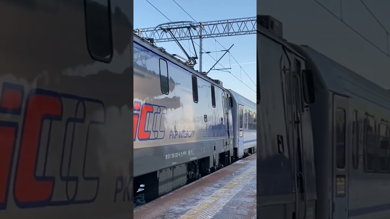 EP09-036 z opuznionym 100 min ic "Słowiniec z Łodzi Fabrycznej odjeżdża z Gdyni Głównej