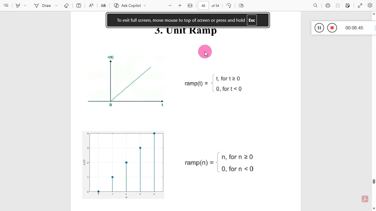 شرح  Basic Sequence Types مع شرط كل موجة وتطبيق الشروط في الماتلاب - DSP