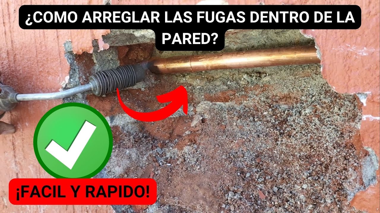 ¿Cómo arreglar una fuga dentro de la pared? Daniel Plomero