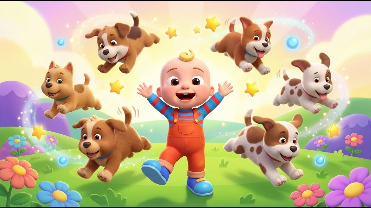 Counting Puppies Playing in the Park | Fun Numbers Song for Kids
