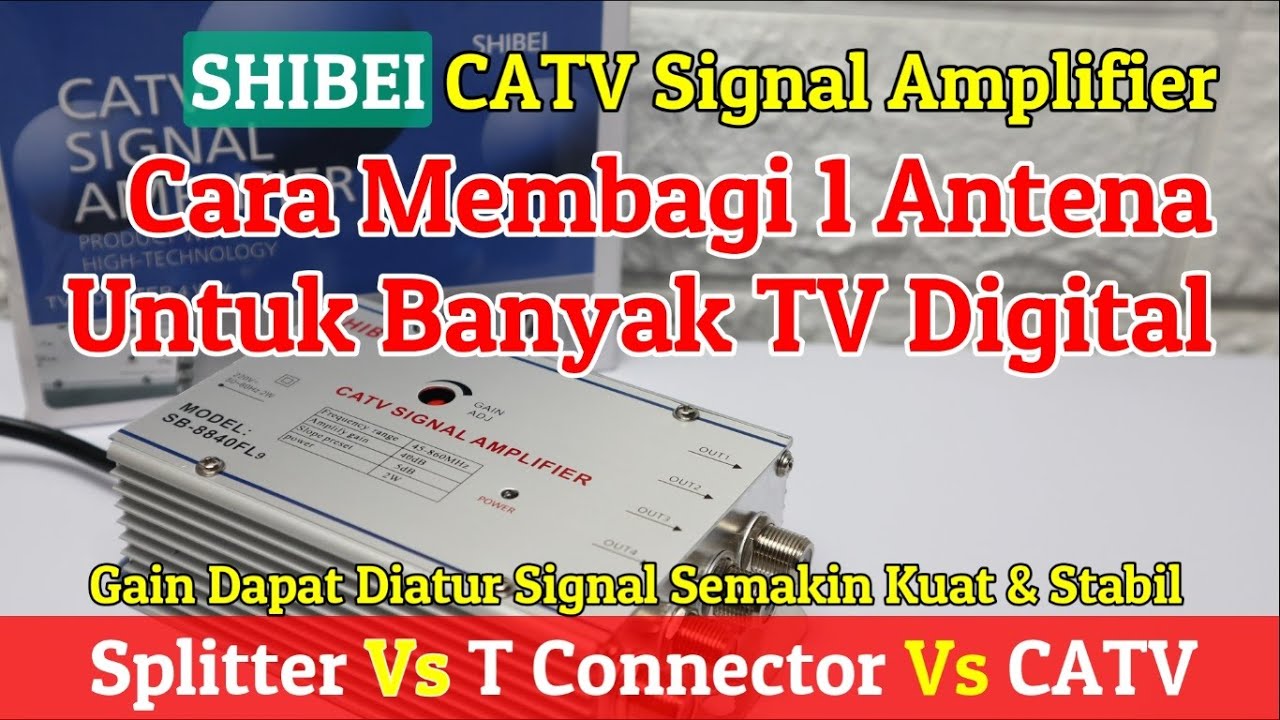 Review CATV SHIBEI 1 Antena Untuk Banyak TV Sinyal Tetap Maksimal | Perbandingan Bermacam Splitter