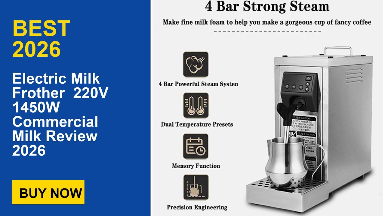 Electric Milk Frother  220V 1450W Commercial Milk Review 2026