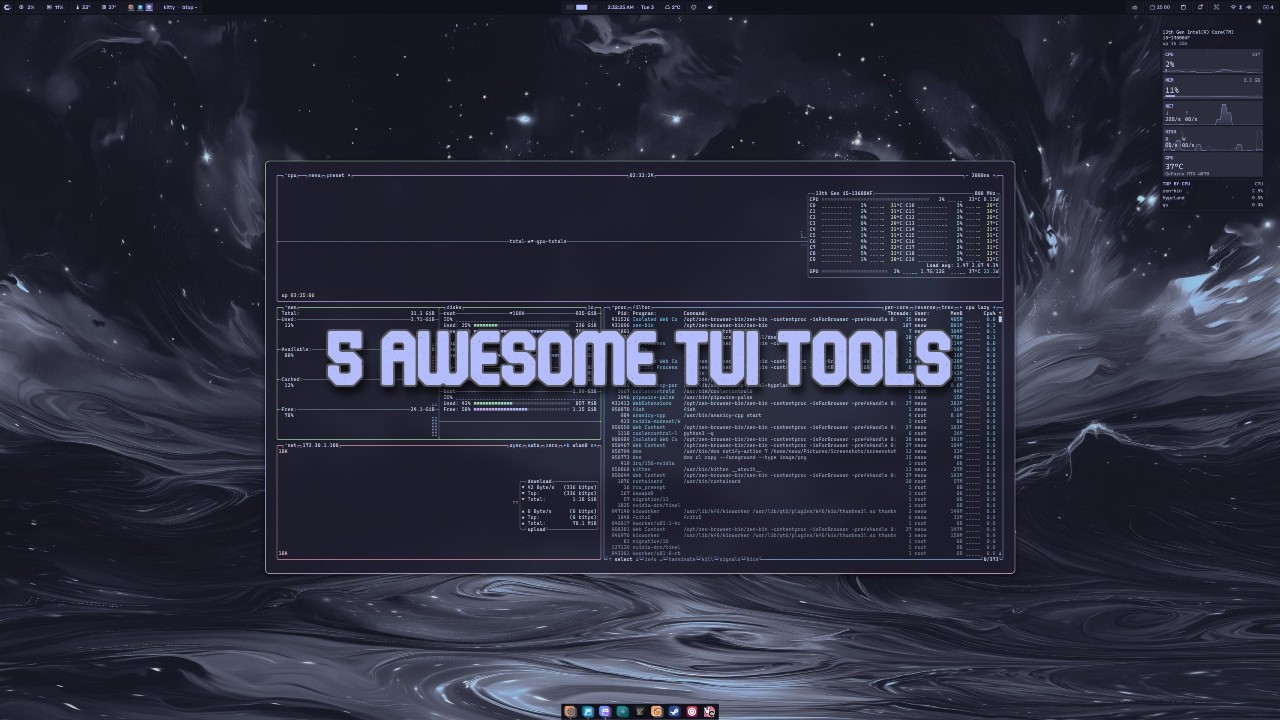 5 Awesome TUI Tools
