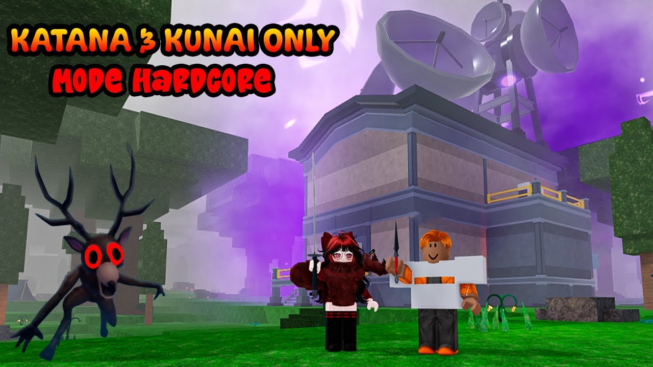 MENYELESAIKAN CHALLENGE MENGGUNAKAN KUNAI & KATANA ONLY | 99 NIGHTS IN THE FOREST
