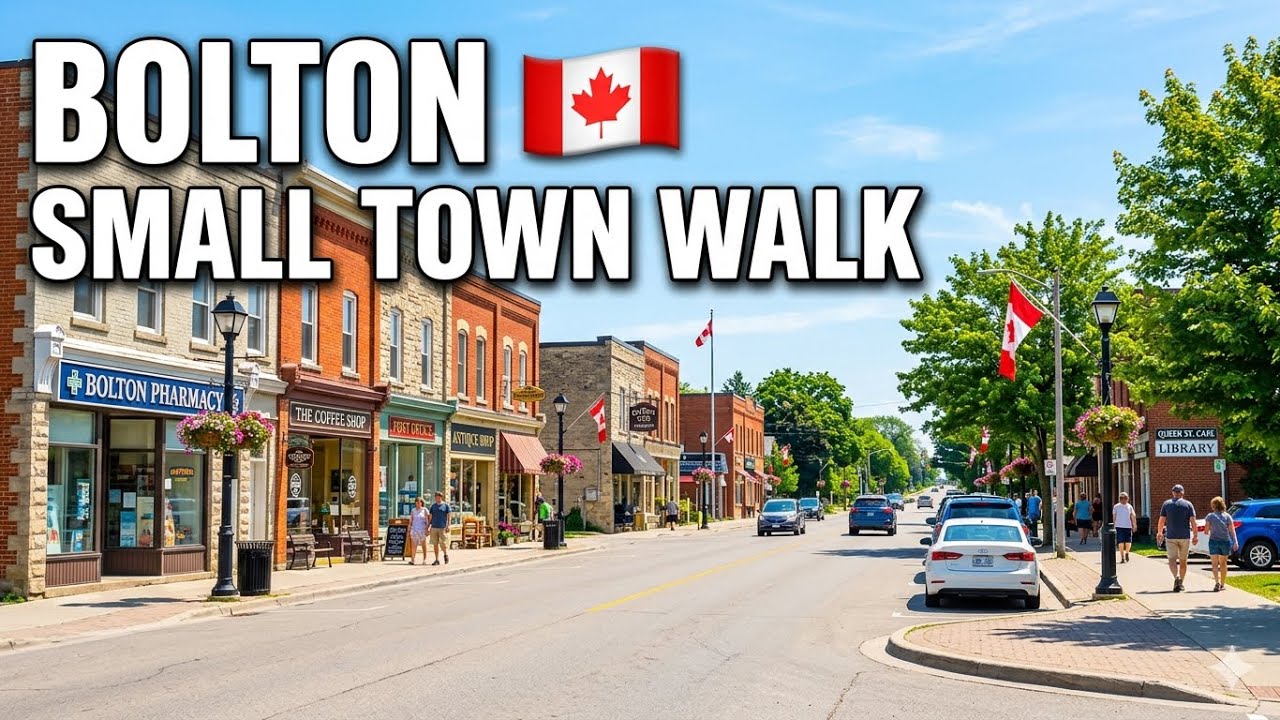 POV Walking Bolton🚶‍♂️| Quick 4K Walking Tour of Bolton | Small Town Vibes in Ontario 🇨🇦” Canada.