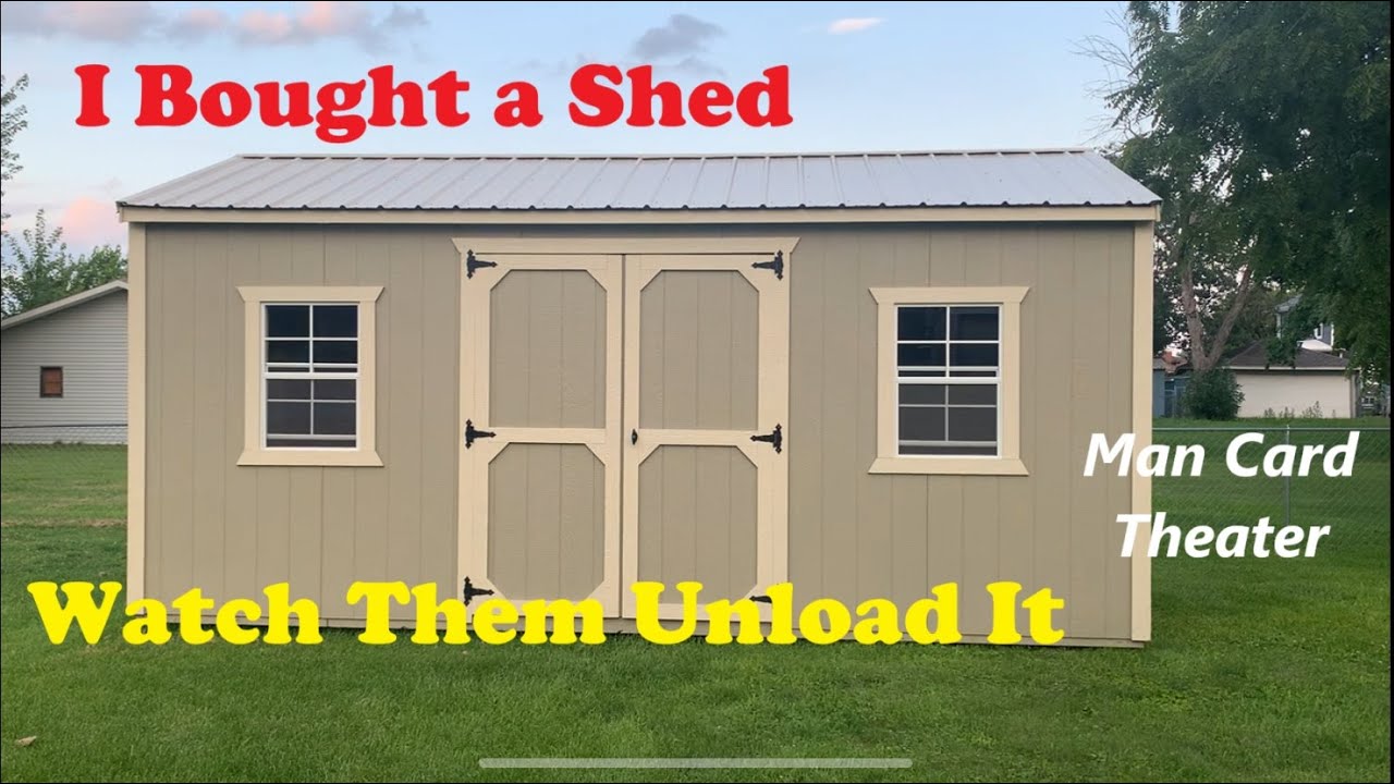 New 20x12 Shed and How They Delivered It!