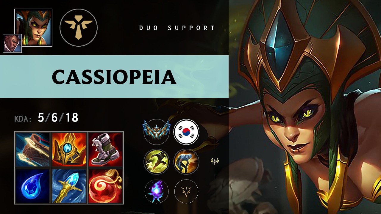 Cassiopeia Support vs Nautilus - KR Challenger Patch 26.11