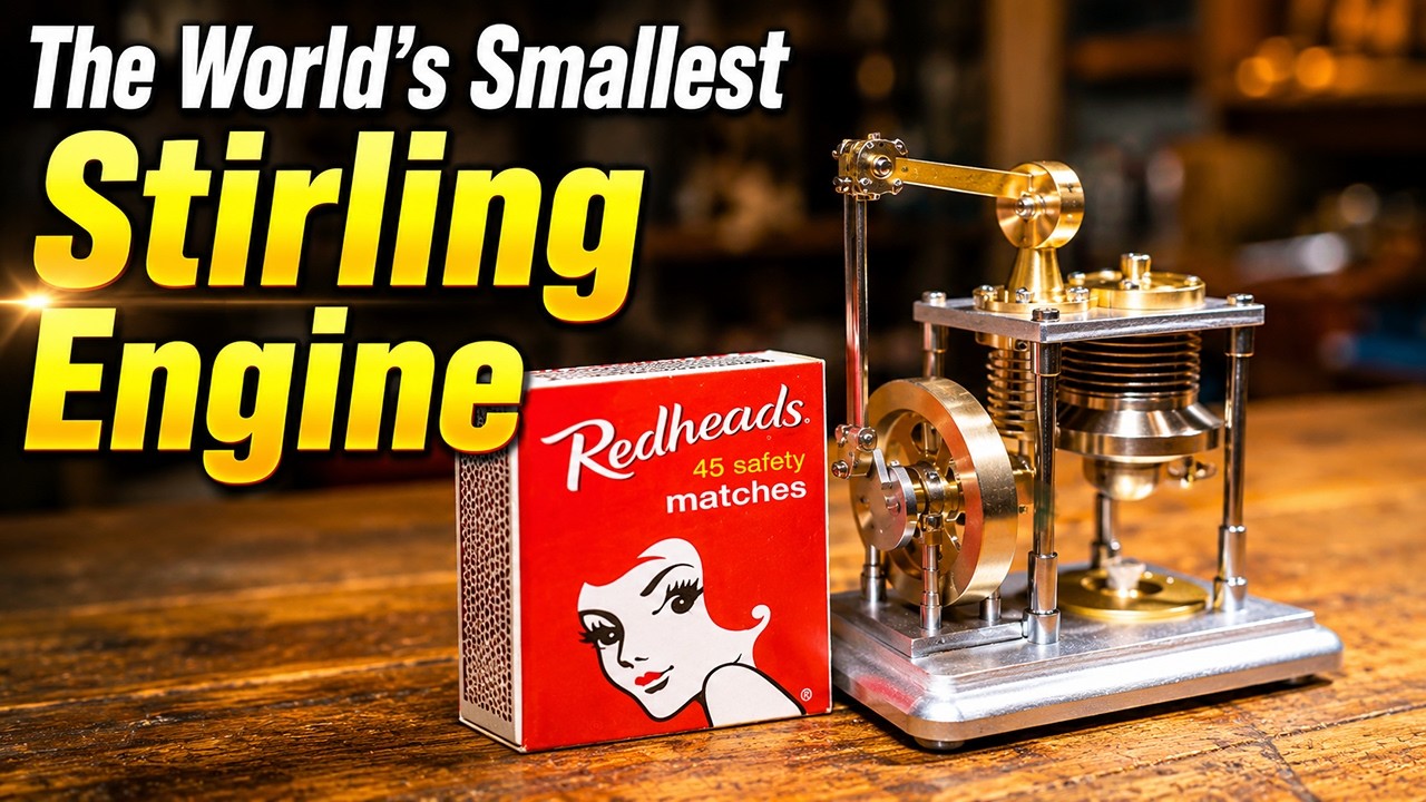Stirling Engine Microcosm - The Worlds Smallest