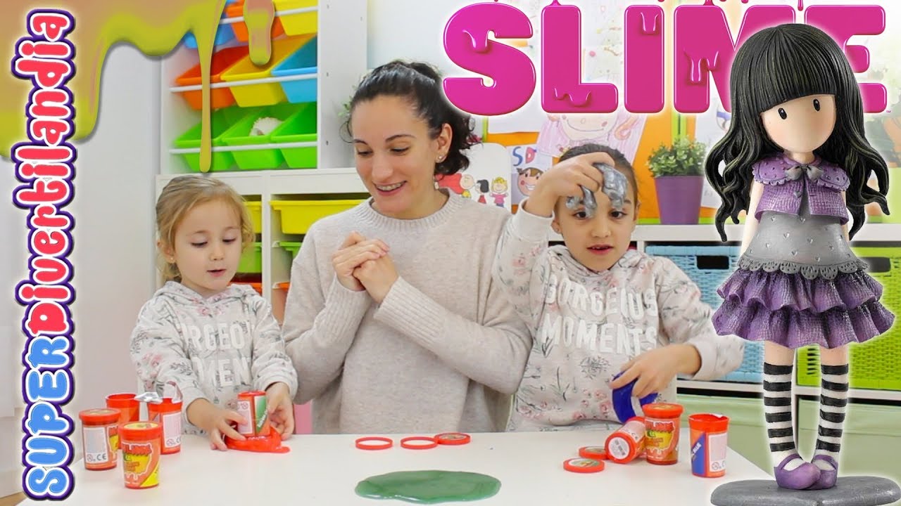 Slime y Gorjous de Santoro en SUPERDivertilandia con Andrea e Irene. #slime