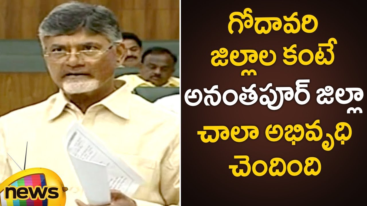 Chandrababu Naidu About The Development Of Anantapur District | AP Assembly Budget Session 2019
