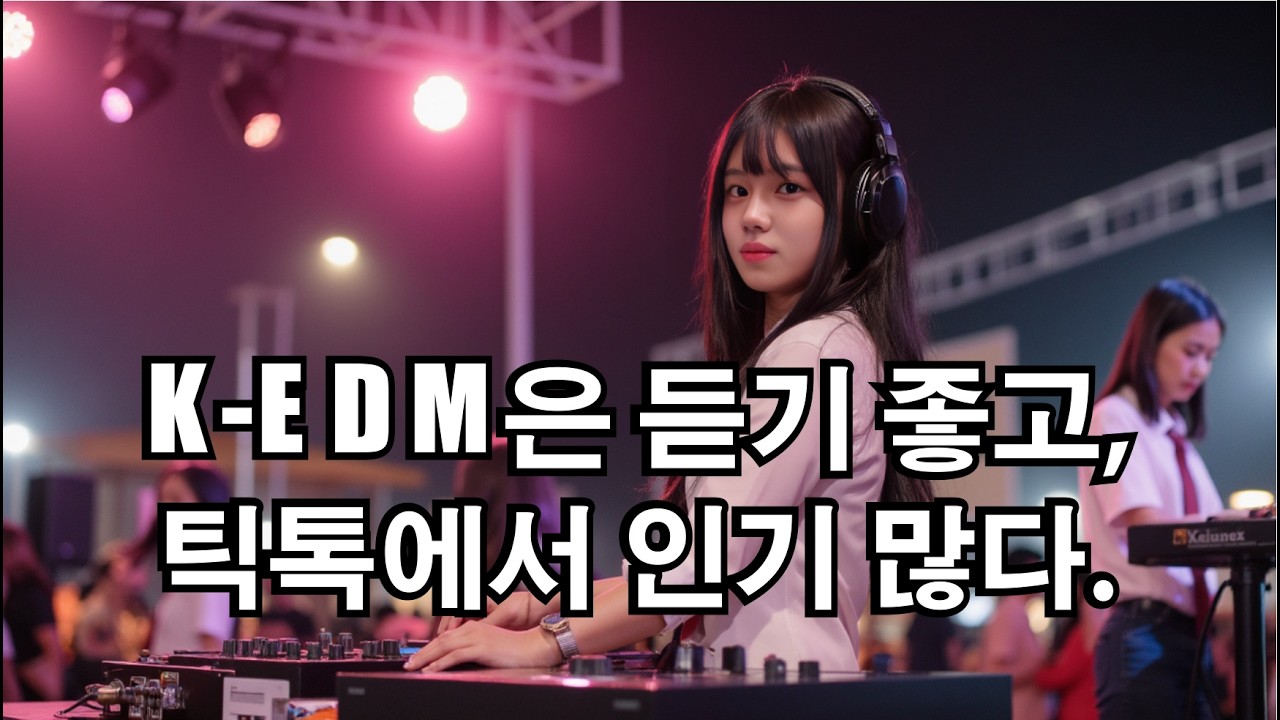 K-EDM은 듣기 좋고, 틱톡에서 인기 많다.