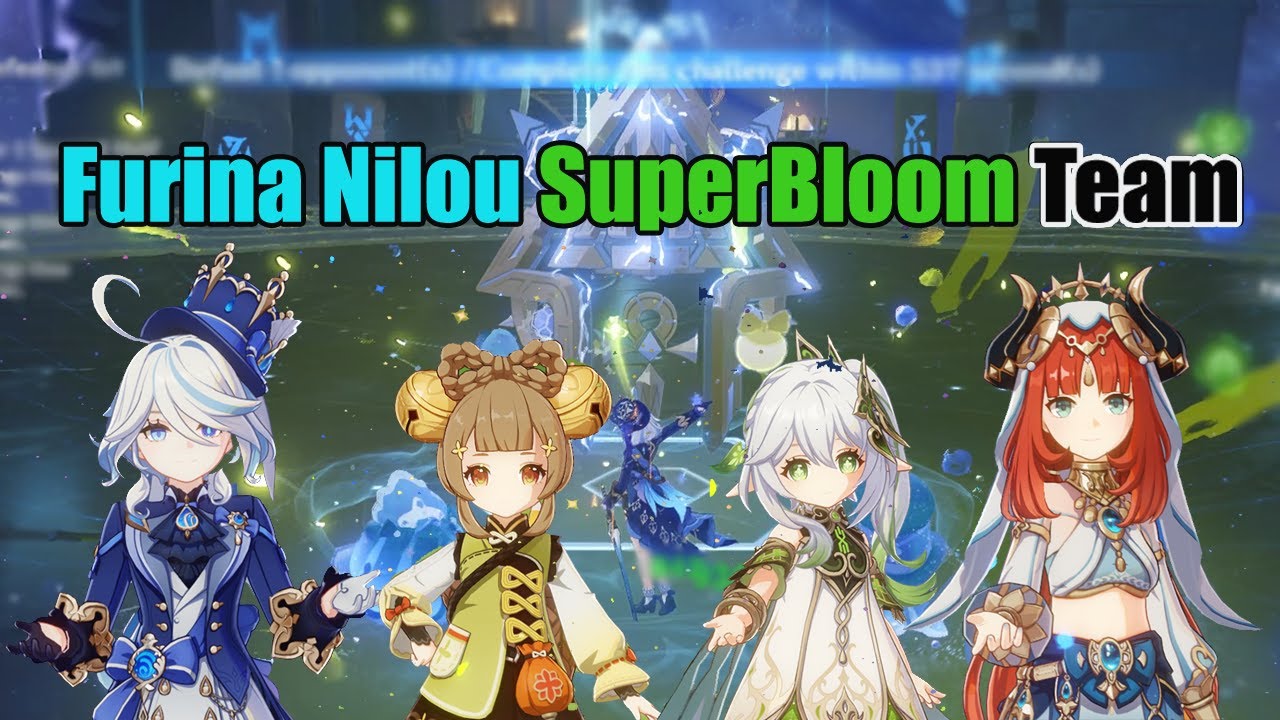 Furina Yaoyao Nilou Nahida Team - Genshin impact