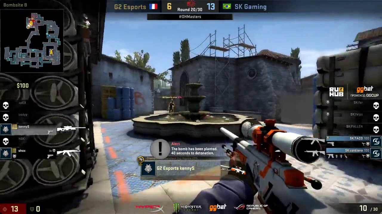 G2 shox Ace vs SK Gaming - Dreamhack Malmo 2017