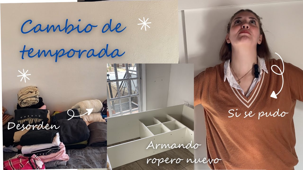 Organizando mi ropero nuevo // cambio de estación // armando mi ropero #casuchiproject