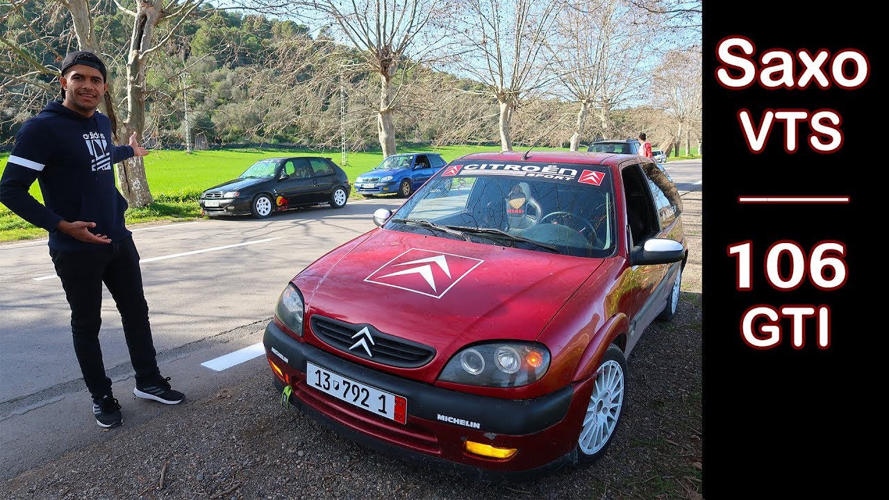 جولة مع اصحاب سيتروين ساكسو و بيجو 106 ب  تيبازة  |  Saxo VTS  and  106 GTI