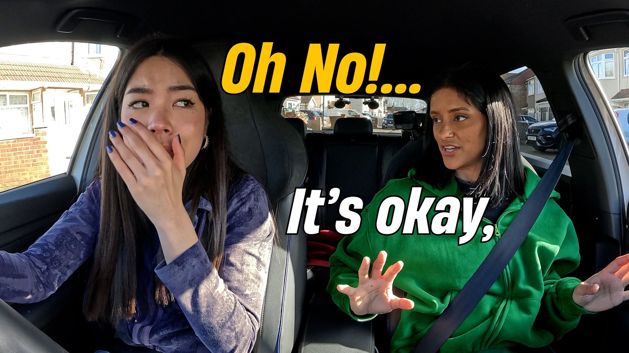 Angelina's Driving Lesson After A Month Off!