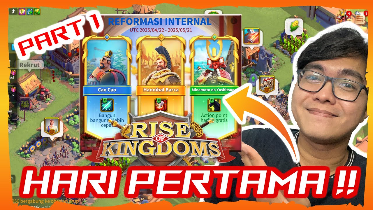 TUTORIAL HARI PERTAMA MAIN RISE OF KINGDOMS TERBARU 2025