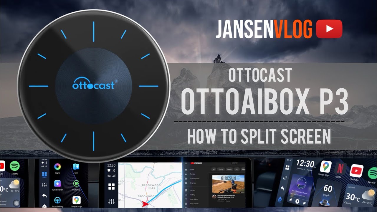 Как разделить экран на Ottocast OttoAiBox P3