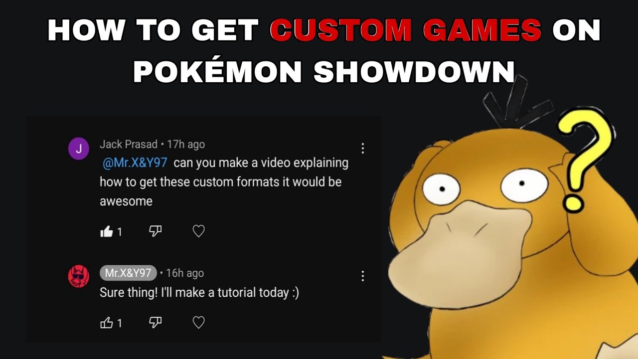 CUSTOM FORMAT GAMES ON POK&Eacute;MON SHOWDOWN TURORIAL!