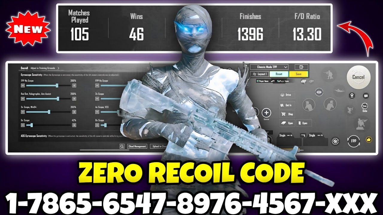 🔥PUBG MOBILE/BGMI SENSITIVITY SETTINGS 2026 |✅BEST SCOPE SENSITIVITY SETTINGS | NEW UPDATE 4.5 CODE.