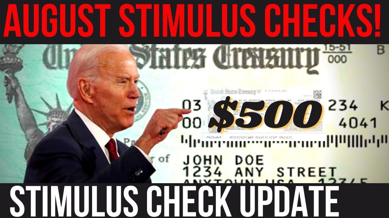 NEW STIMULUS CHECKS FOR AUGUST! $250 $500 $600 Checks + Manchin Act Fraud + Stimulus Package Update