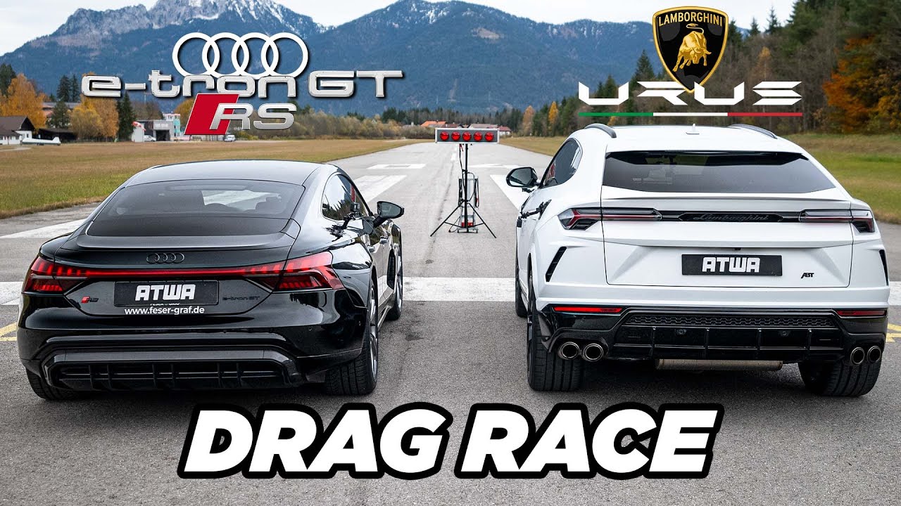 Audi RS e-tron GT vs. Lamborghini Urus | DRAG RACE  | Daniel Abt