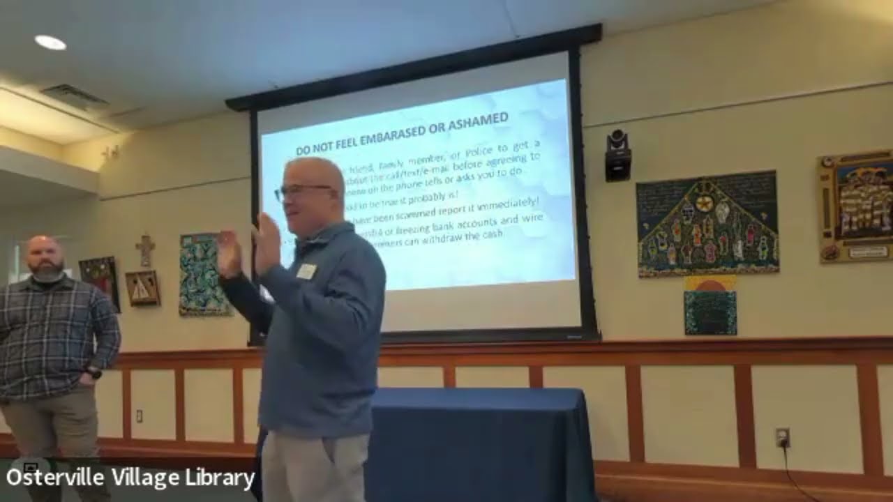 Scam Prevention with Detective Christopher Botsford of the Barnstable Police Department