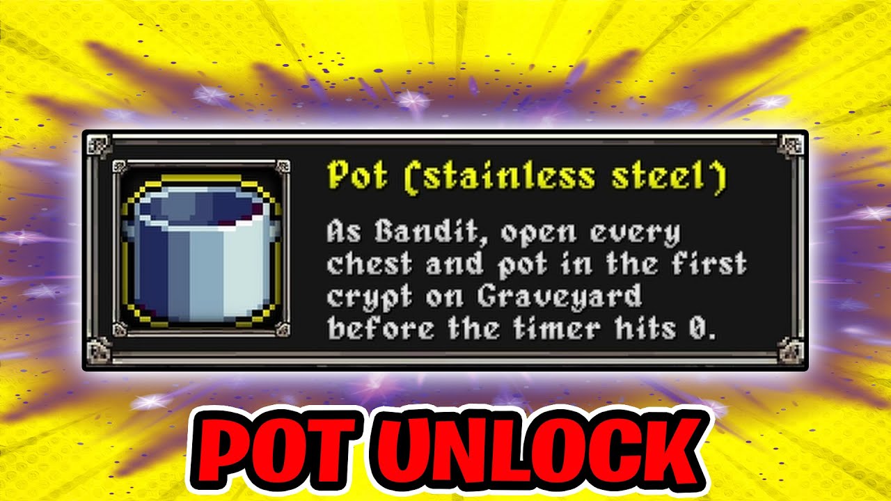 Megabonk Pot Unlock (All Chest & Pot with Bandit before 0)