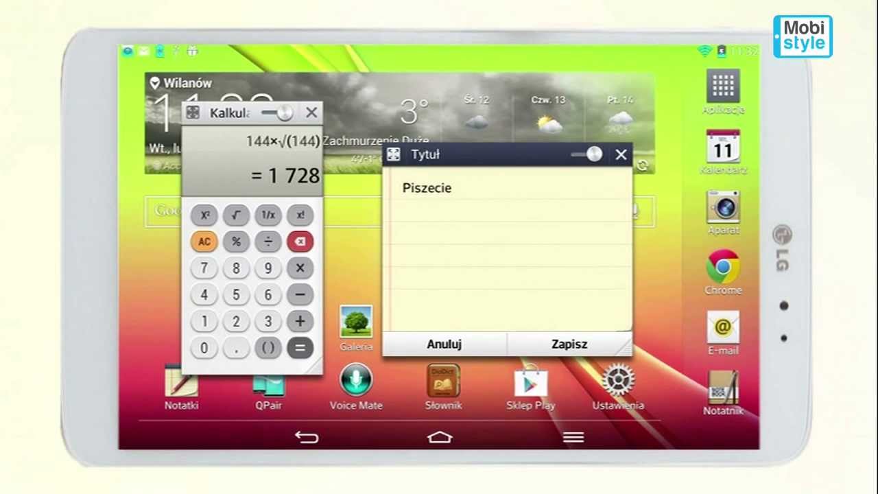 Tablet LG G PAD 8.3 - odcinek 29, cz. 2/2 - Tablety.pl