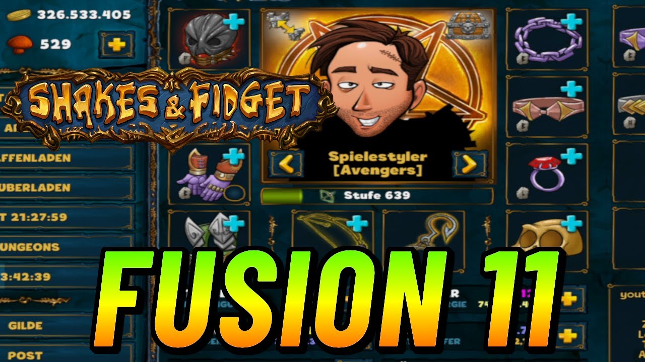 Shakes and Fidget Fusion 11 Server Merge!