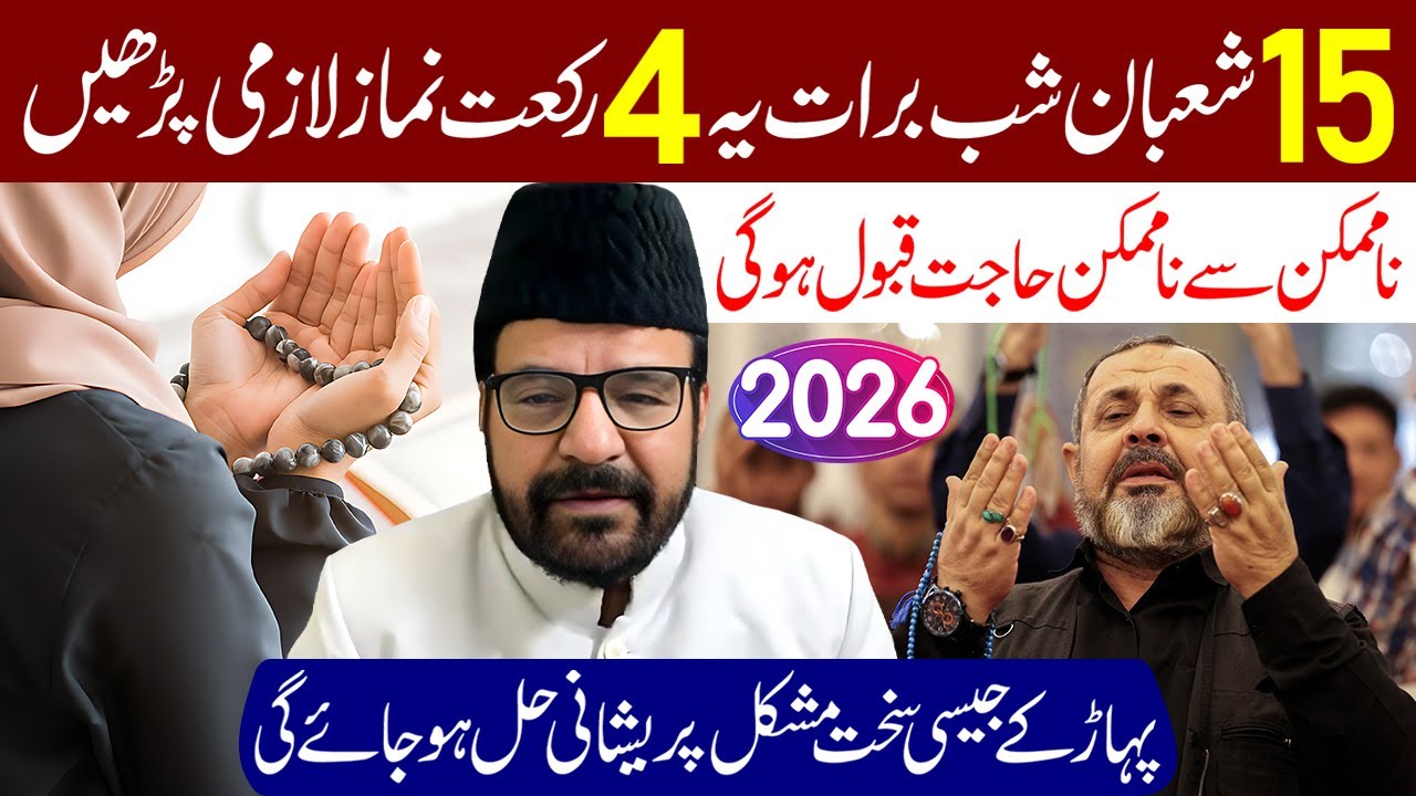 14 Shaban Ki Raat Aur Din Main Ye Amal Lazmi Karen | Maulana Abid Bilgrami